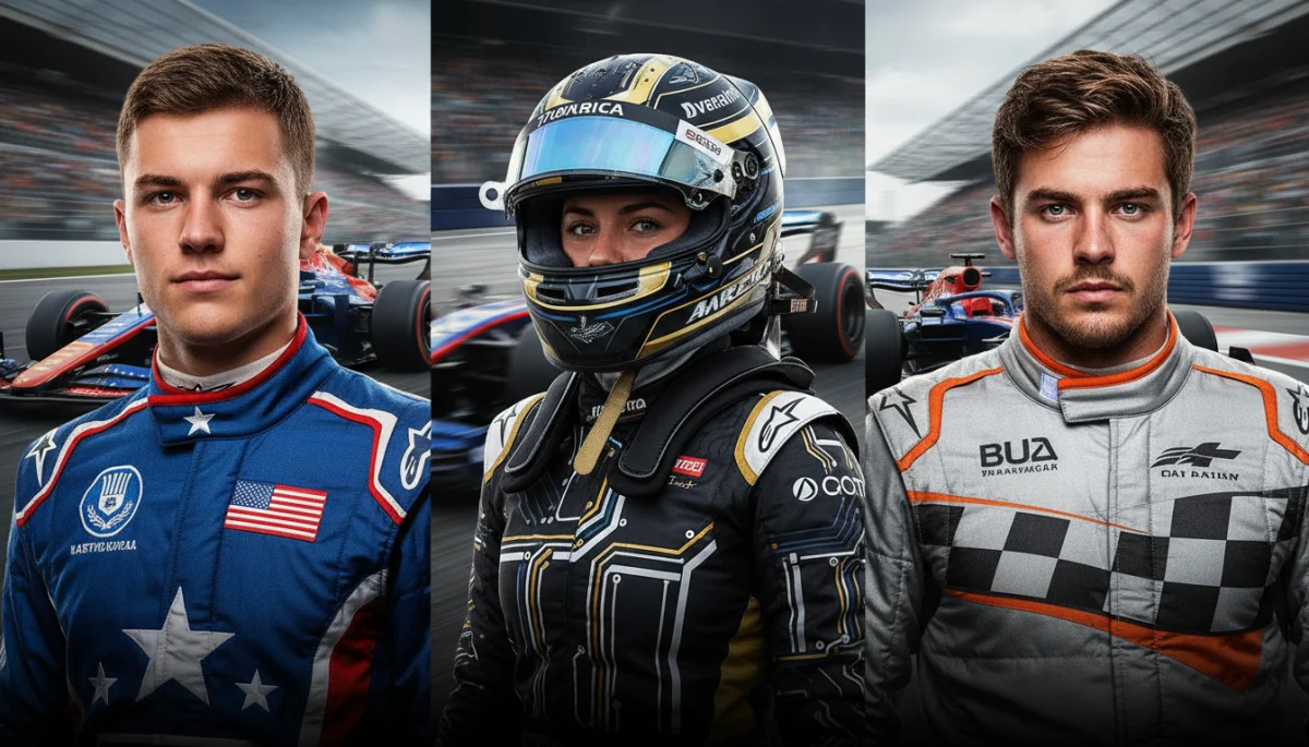 Three American F1 prospects, focused and determined, ready for a breakout season.