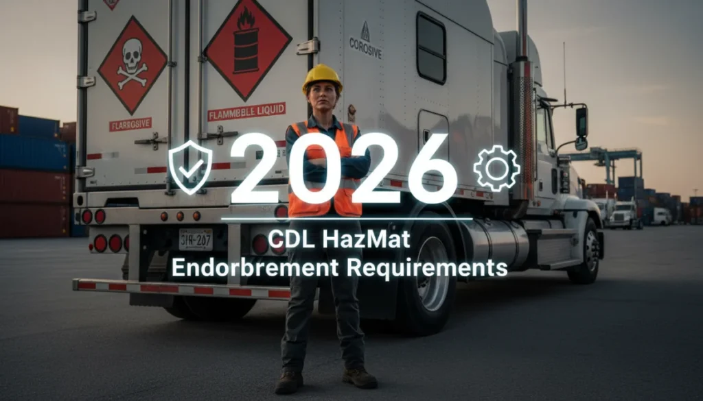 CDL HazMat Endorsement: 2026 Requirements Explained