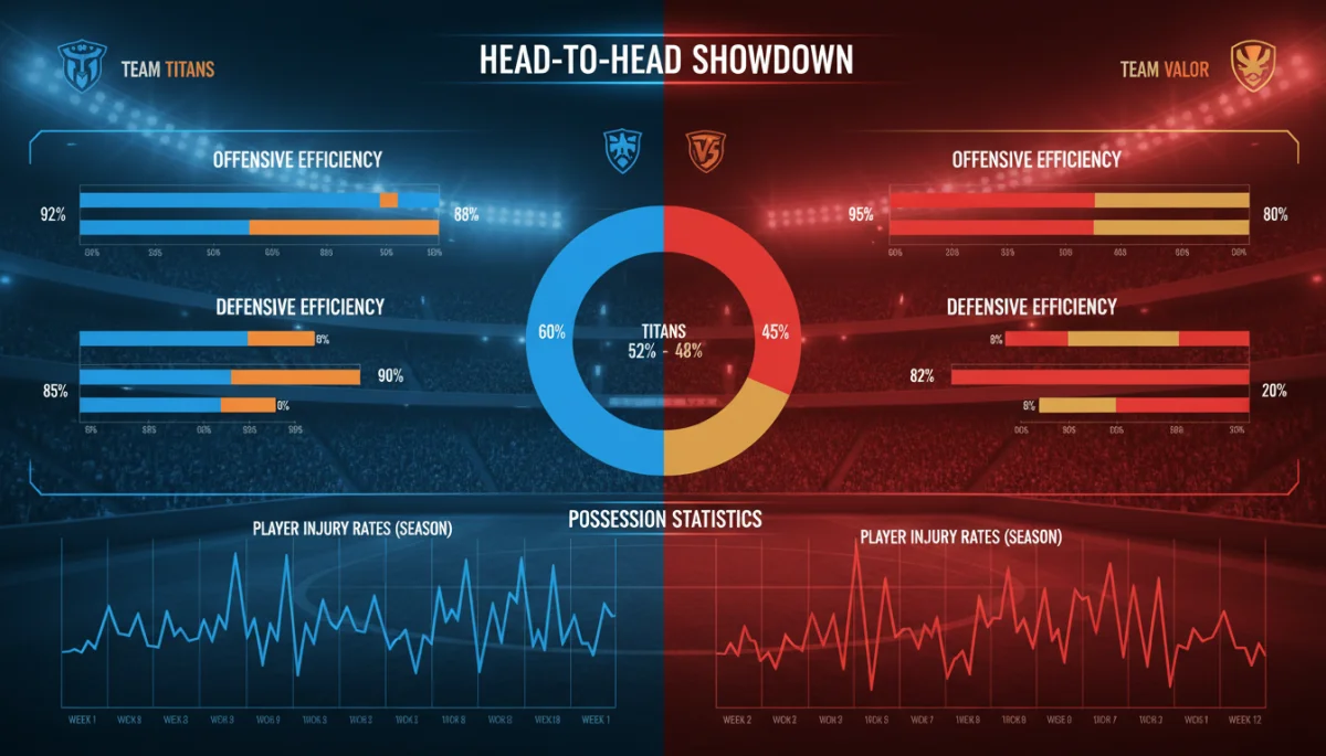 Comparative performance metrics of championship contenders