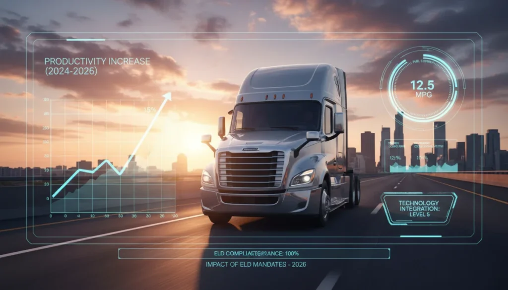 ELD Mandates 2026: 15% Efficiency Gains in Driver Productivity