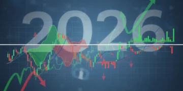 Ichimoku Cloud and MACD indicators compared on a US stock market chart for 2026 sector rotation analysis.