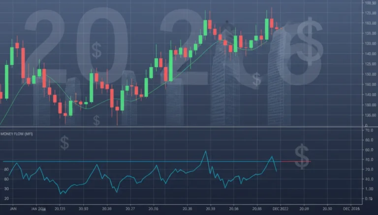 Money Flow Index chart showing institutional accumulation patterns in 2026 US equities