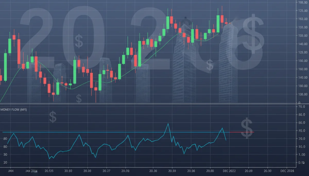Money Flow Index chart showing institutional accumulation patterns in 2026 US equities
